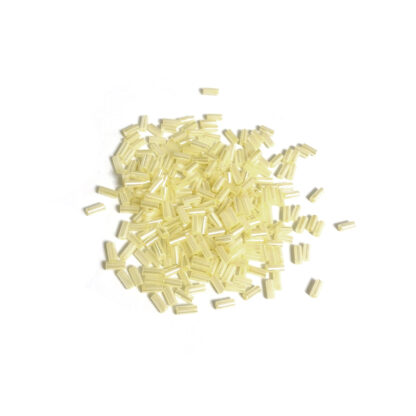 Yellow bugle seed beads - size 2.2 x 4.5 mm - weight 46 g