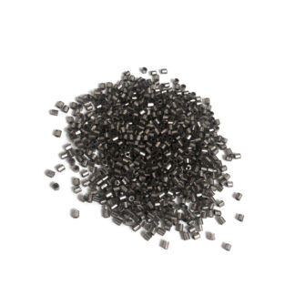 Dark silvery grey seed beads - size 2 mm - weight 50 g