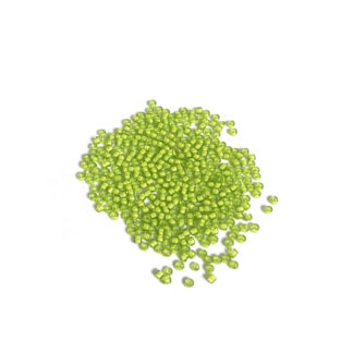 Yellow green seed beads - size 2 mm - weight 43 g