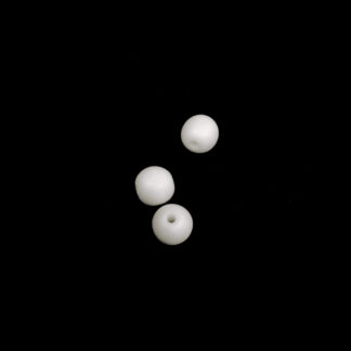 Round white stone beads - diametre 8 mm