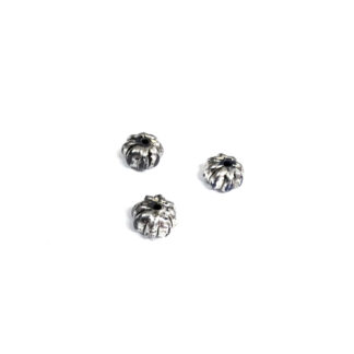Silvery metallic beads - size 10 mm - 3 pieces