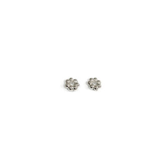 Silvery metal spacer beads - diametre 6 mm - 2 pieces