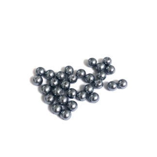 Pearly round grey loose beads - diametre 6 mm - weight 50 g
