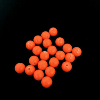 Round orange loose beads - diametre 10 mm - weight 46 g