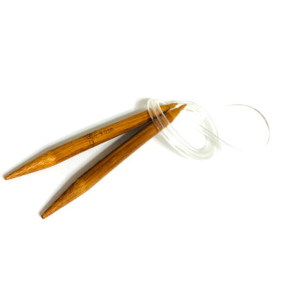 Bamboo circular knitting needles - diametre 9 mm