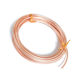 Copper-coloured bendable metal wire - diametre 2.5 mm - length 4 metres