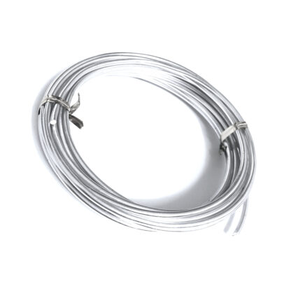 Silvery-coloured bendable metal wire - diametre 3 mm - length 3 metres