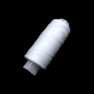 White cotton sewing thread by spool - size 30