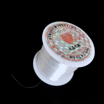 Non-stretch semi-transparent nylon string for beading and fishing by spool - diametre 0.3 mm
