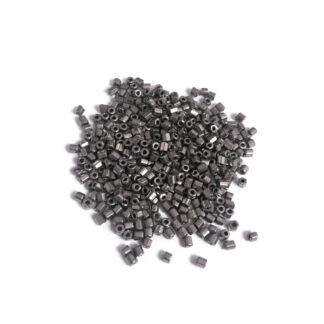Dark silvery grey seed beads - size 2.8 mm - weight 43 g