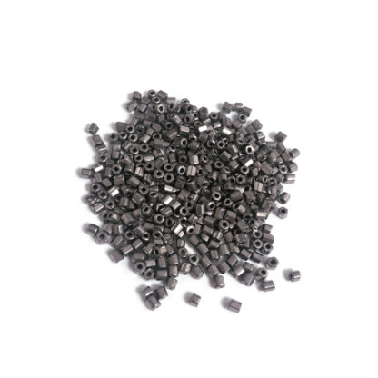 Dark silvery grey seed beads - size 2.8 mm - weight 43 g
