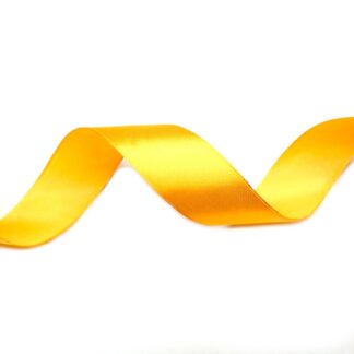 Light orange satin ribbon by roll - width 25 mm - length 22.86 metres