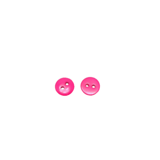 Two-hole round pink plastic buttons - diametre 8 mm - 20 pieces