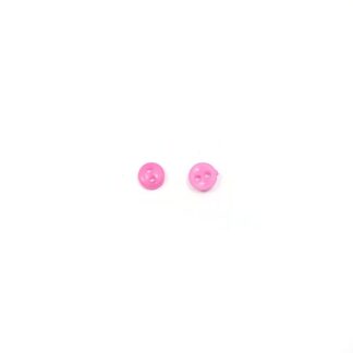 Round light pink plastic buttons - diametre 6 mm - 40 pieces