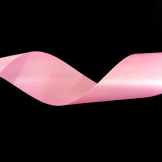 Light pink satin ribbon by metre - width 25 mm