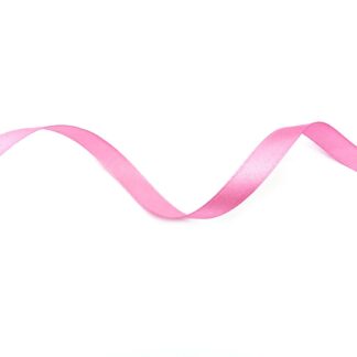 Reddish pink satin ribbon by roll - width 10 mm - length 22.86 metres