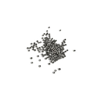 Silvery grey metal crimp beads - diametre 2 mm - weight 3 g