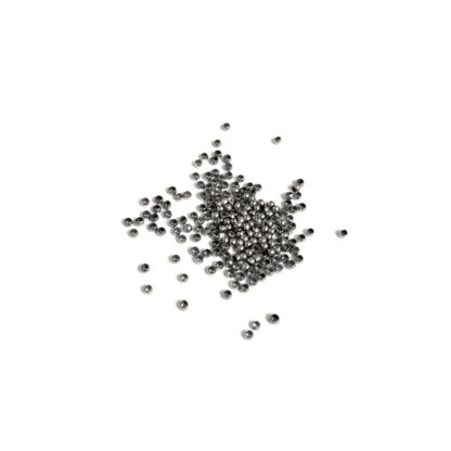 Silvery grey metal crimp beads - diametre 2 mm - weight 3 g