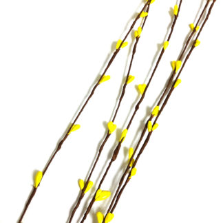 Yellow buds brown twigs - length 660 mm - 2 pieces