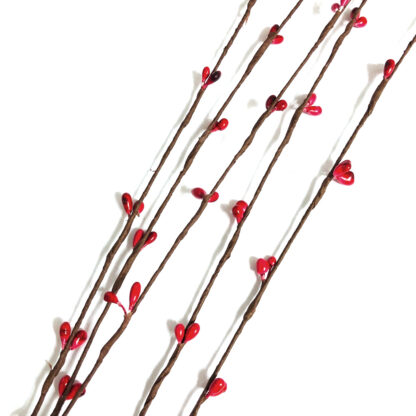 Red buds brown twigs - length 660 mm - 2 pieces