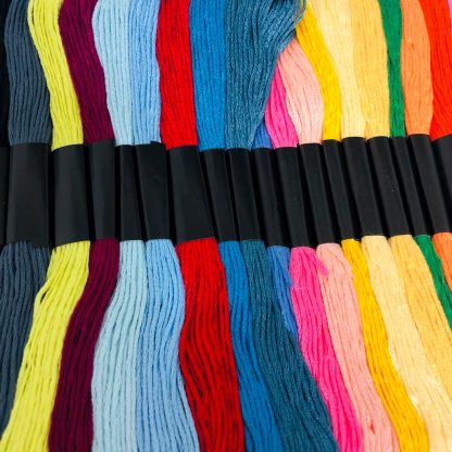 Colourful embroidery threads - 8 metres x 100 skeins
