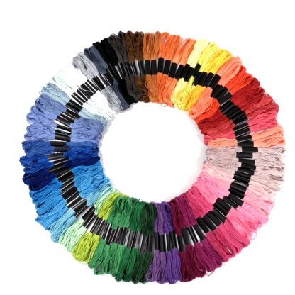 Colourful embroidery threads - 8 metres x 100 skeins - Image 2