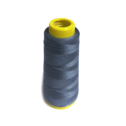 Bluish grey polyester sewing thread by cone - size 40/2