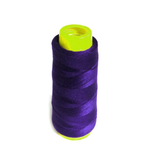 Purple polyester sewing thread by cone - size 40/2