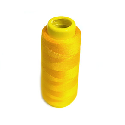 Reddish yellow polyester sewing thread by cone - size 40/2
