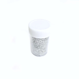Silvery glitter powder - net weight 15 g