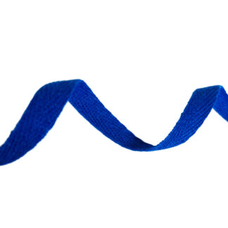 Flat royal blue cotton webbing by metre - width 10 mm