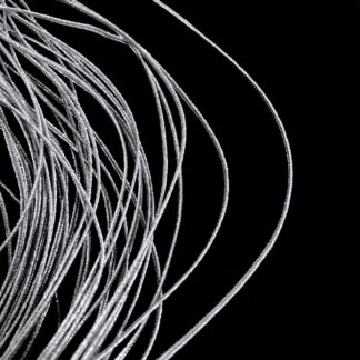 Glittery silvery soutache braid by metre - width 2.5 mm