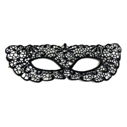 Black lace mask - size 90 x 220 mm