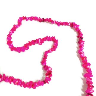 Light pink stone beads by strand - size 5-9 mm - length 80 cm
