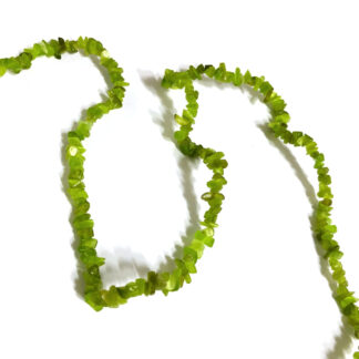 Yellowish green stone beads by strand - diametre 7 mm - length 88 cm