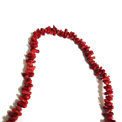 Darkish red coral beads by strand - size 10 mm - length 40 cm