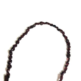 Dark red stone beads by strand - size 5 mm - length 41 cm