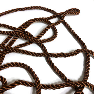 Twisted brown cord rope by metre - diametre 6 mm