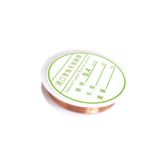 Copper-coloured metal wire by roll - diametre 0.4 mm