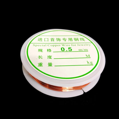 Copper-coloured metal wire by roll - diametre 0.5 mm