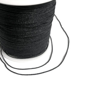 Black string for prayer beads by metre - diametre 1 mm