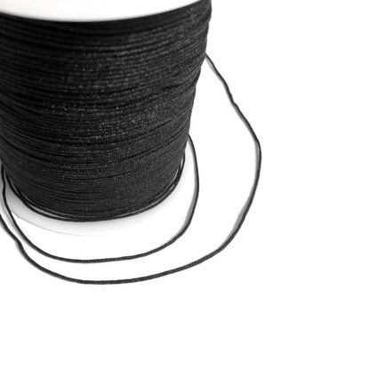 Black string for prayer beads by metre - diametre 1 mm