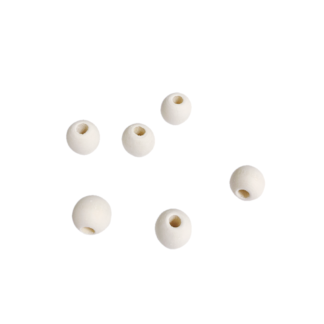 Round wooden beads - diametre 12 mm - 10 pieces