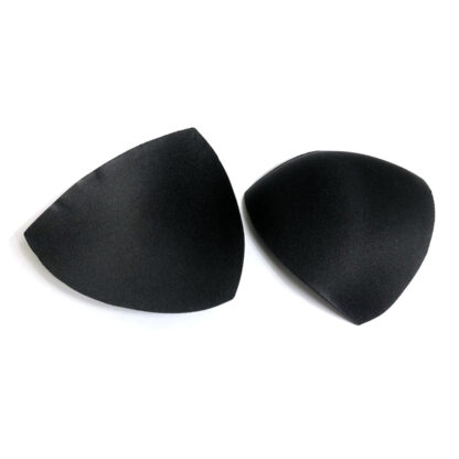 Black triangular bra cups - size 110 mm - 2 pieces
