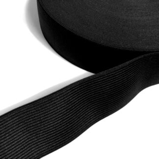 Black elastic ribbon by metre - width 45 mm