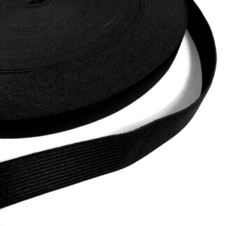 Black elastic ribbon by metre - width 40 mm