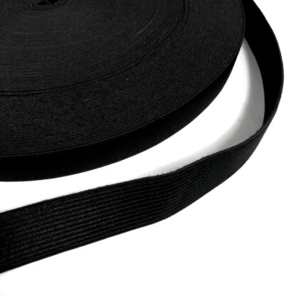 Black elastic ribbon by metre - width 40 mm