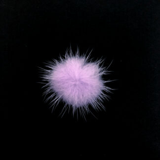 Round violet sable fur - diametre 30 mm