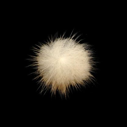 Round light brown sable fur - diametre 30 mm