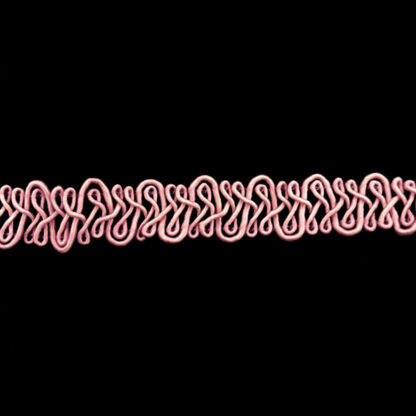 Light pink lace trim by metre - width 13 mm